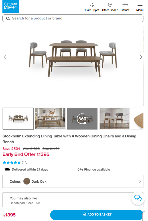 Price comparison
