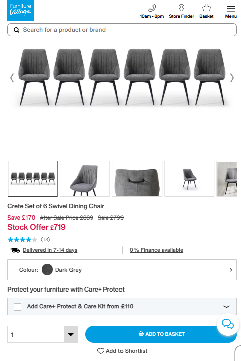 Price comparison