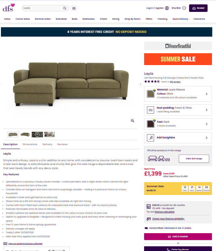 Price comparison