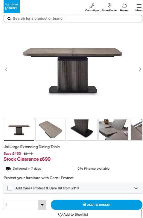 Price comparison