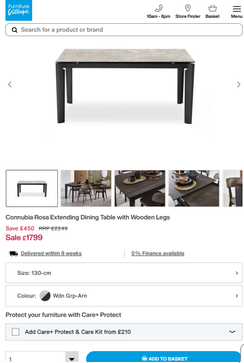 Price comparison
