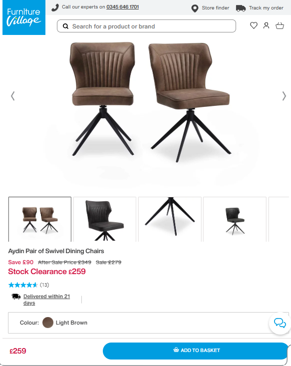 Price comparison