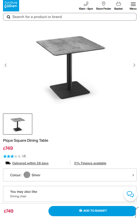 Price comparison