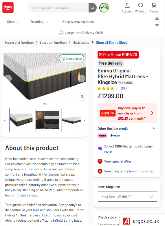 Price comparison