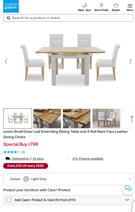 Price comparison