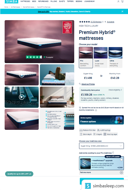 Price comparison