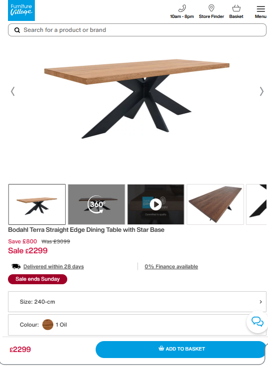 Price comparison