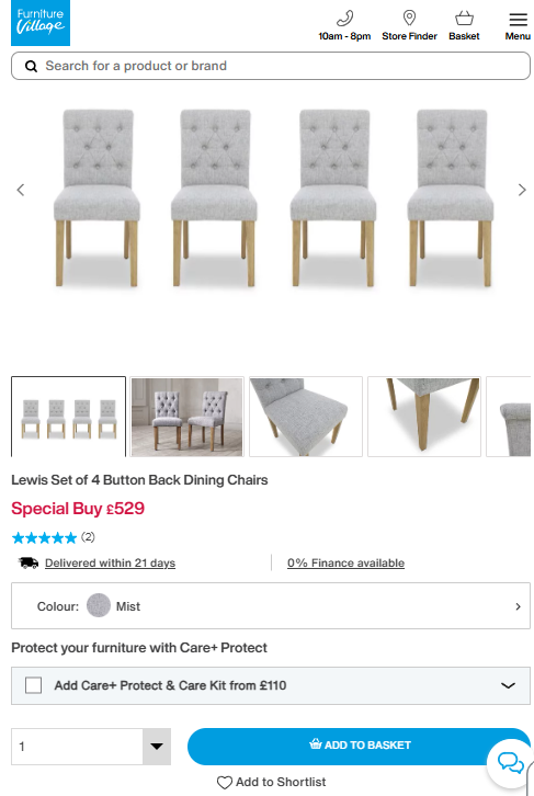 Price comparison