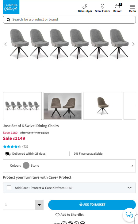 Price comparison