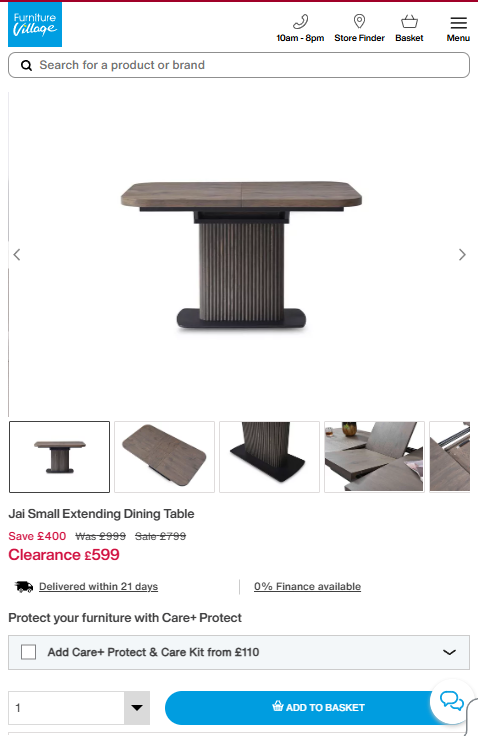 Price comparison