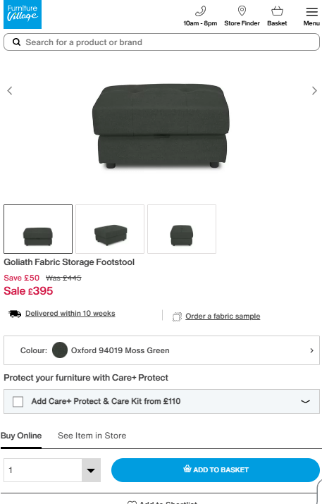 Price comparison