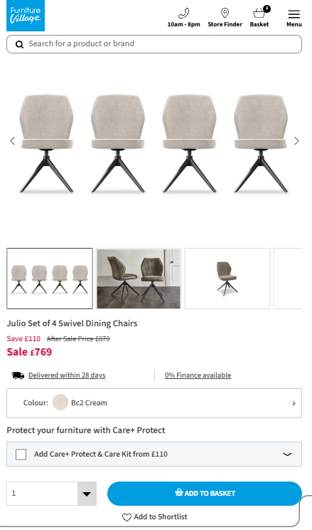 Price comparison