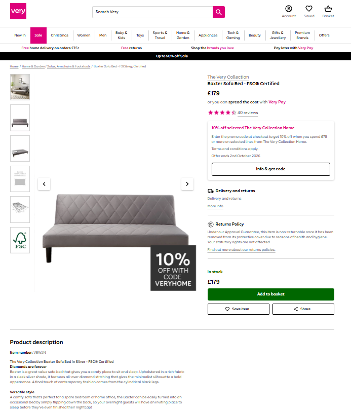 Price comparison