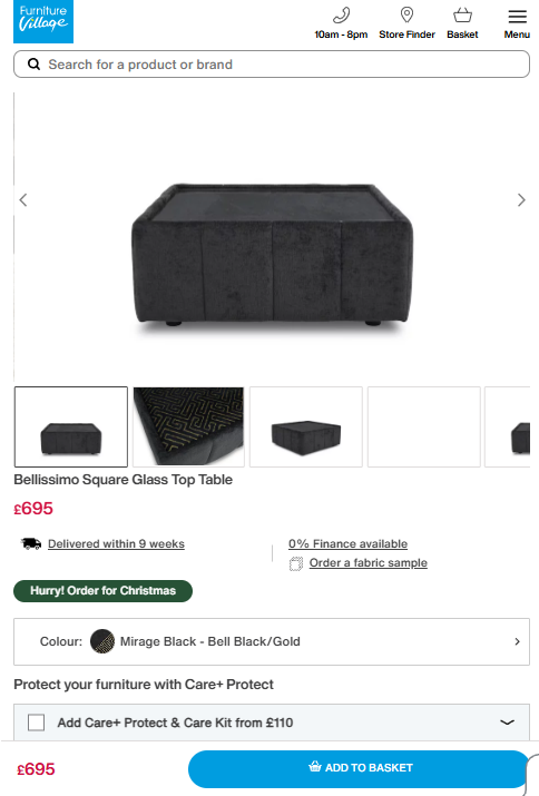 Price comparison