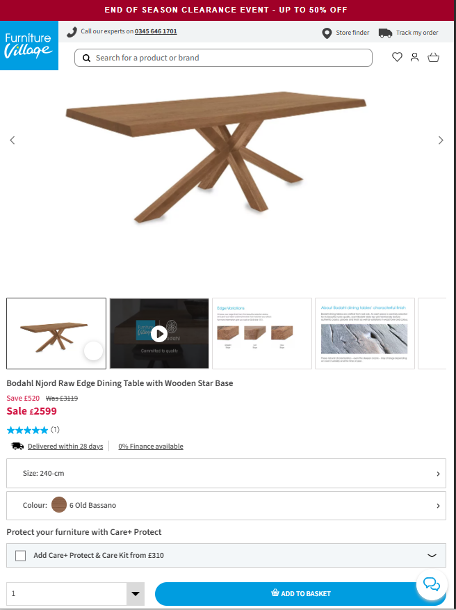 Price comparison