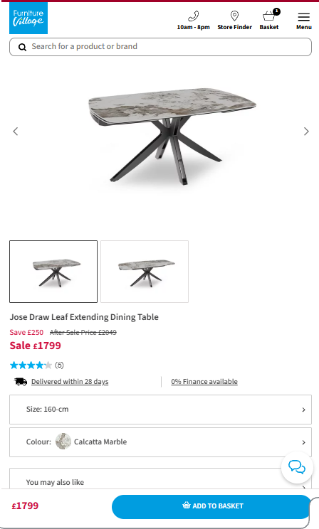 Price comparison