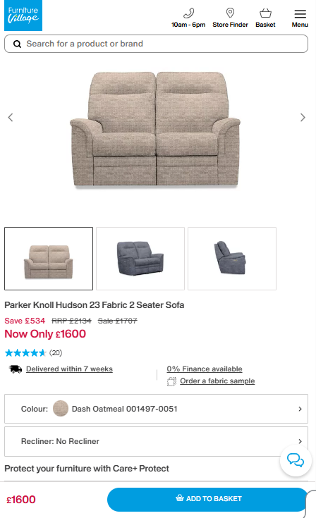 Price comparison