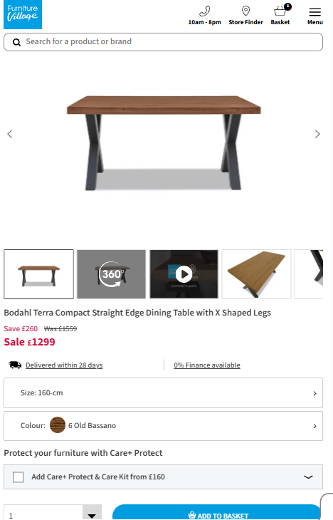 Price comparison