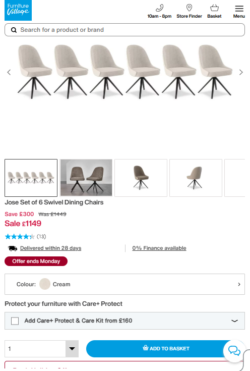 Price comparison