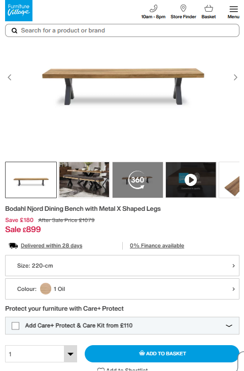 Price comparison