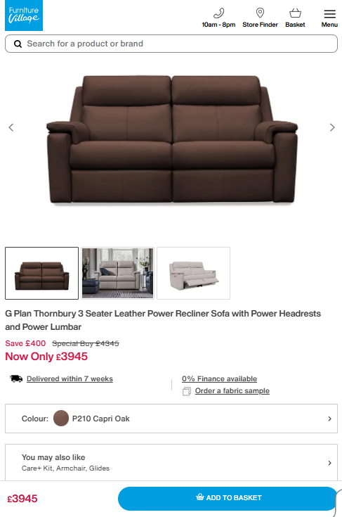 Price comparison