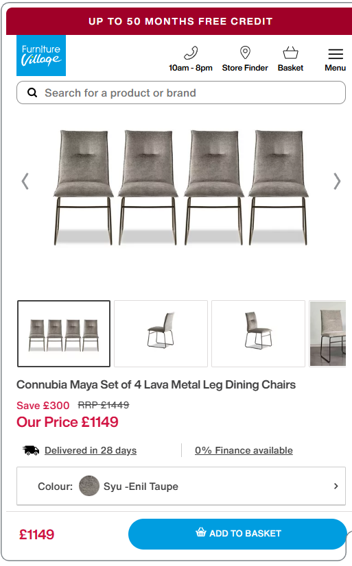 Price comparison