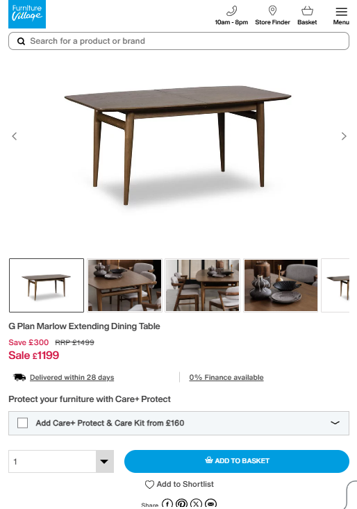 Price comparison