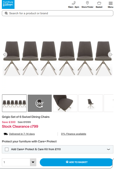 Price comparison