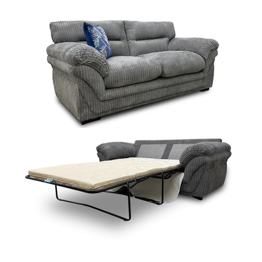 'Zana' Slate Marley Large 2 Seater Sofa Bed