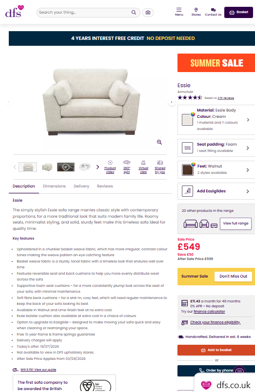 Price comparison