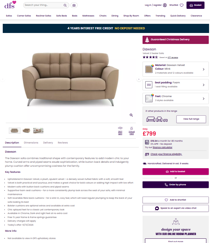 Price comparison