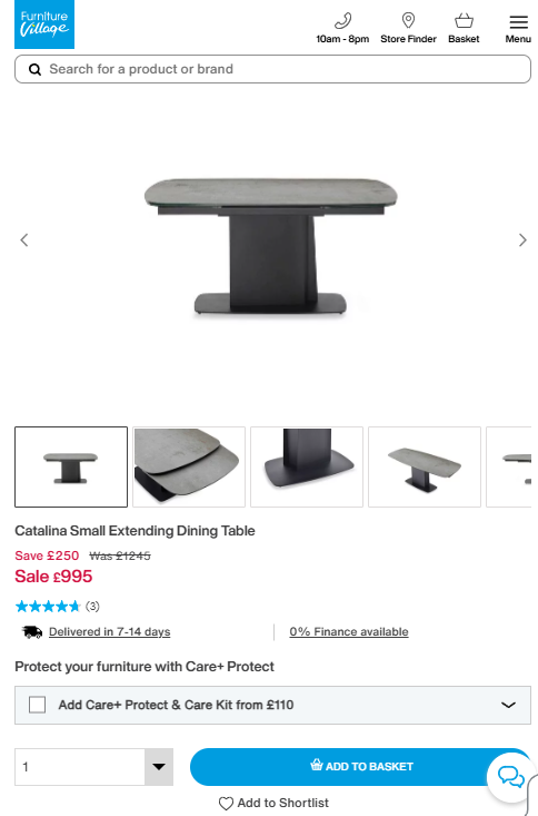 Price comparison