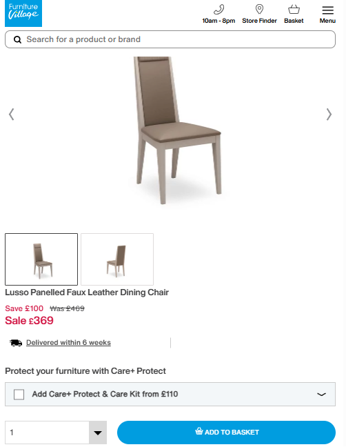 Price comparison
