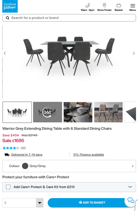 Price comparison