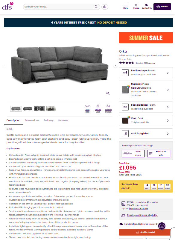 Price comparison