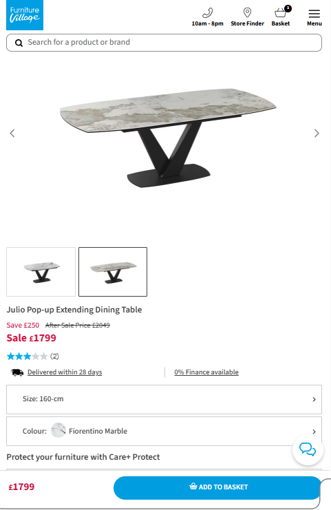 Price comparison
