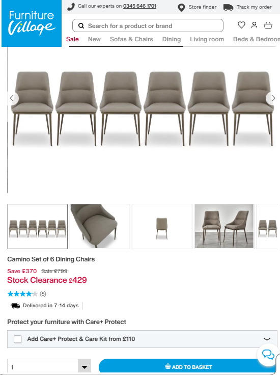 Price comparison