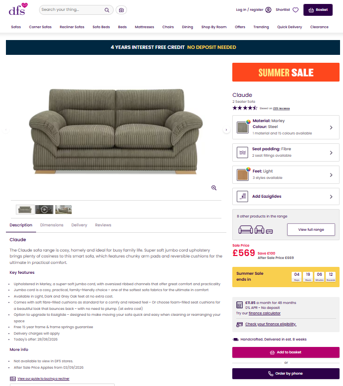 Price comparison