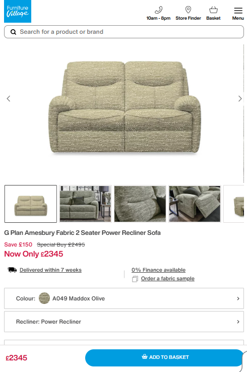 Price comparison