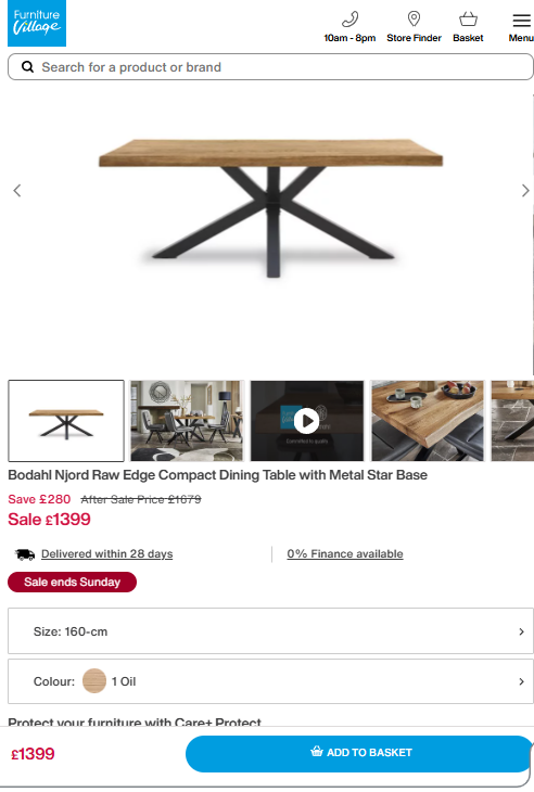 Price comparison