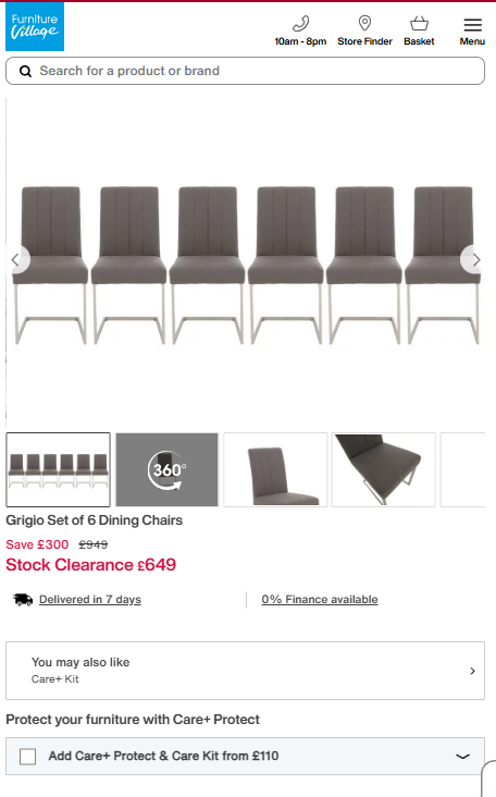 Price comparison