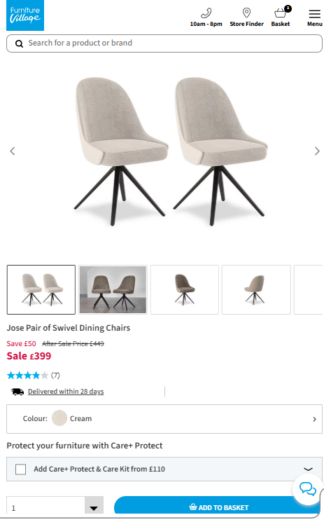 Price comparison