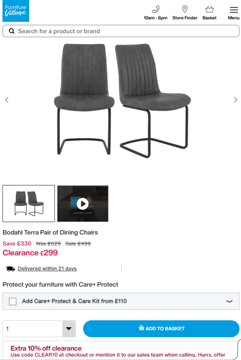 Price comparison