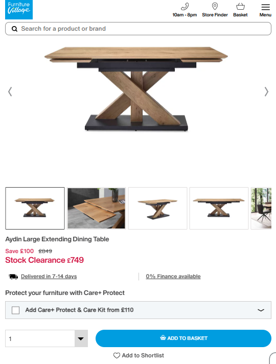 Price comparison