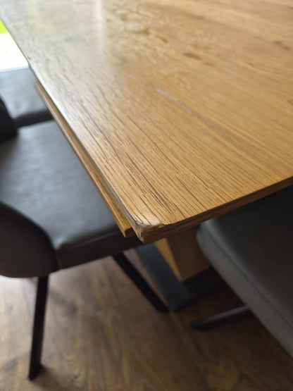 'Aydin' Solid Oak 150cm Extending Dining Table