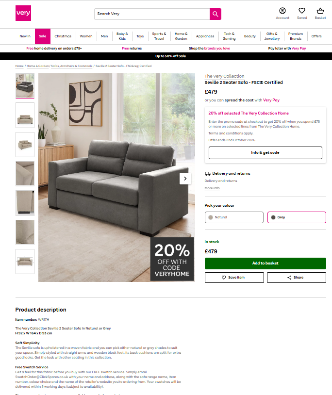 Price comparison