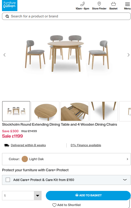 Price comparison