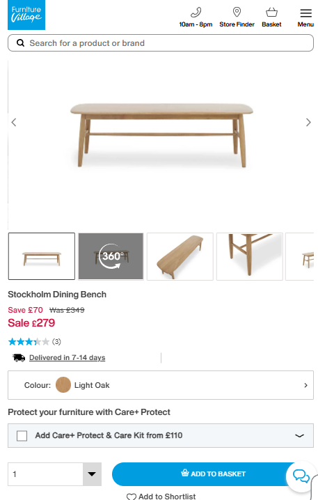 Price comparison