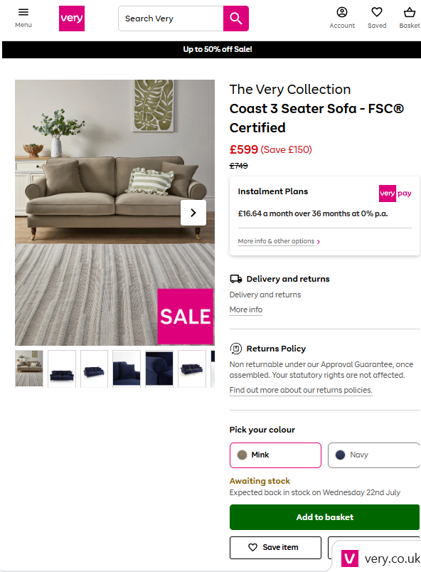 Price comparison