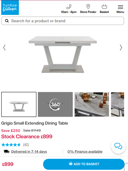 Price comparison